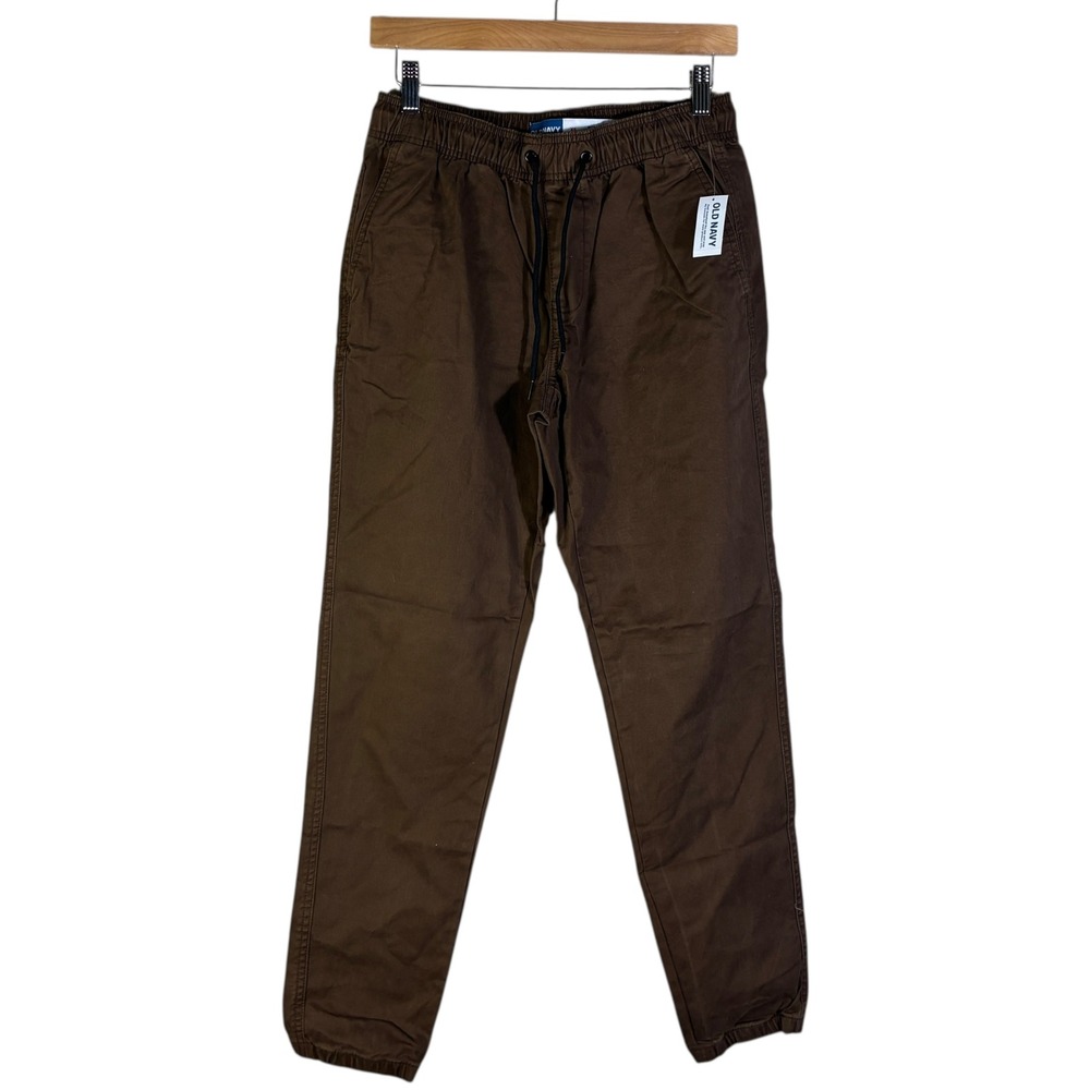 NWT Old Navy Modern Jogger Built In Flex Pants Brown XS Elastic Waist